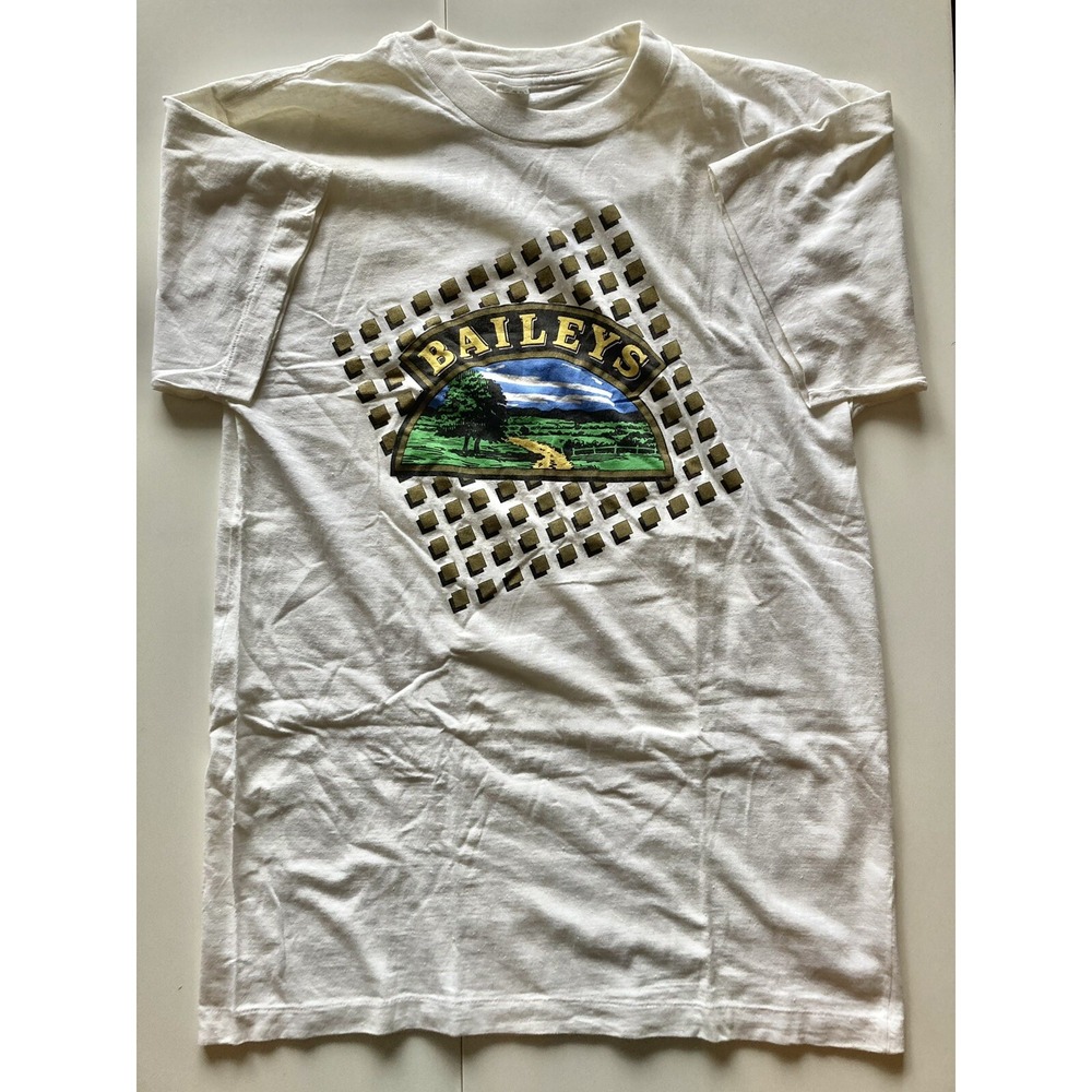 Vintage Bailey's Irish Cream Single Stitch T-Shirt - Offwhite - XL